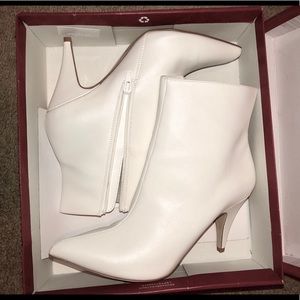 Carlos Santana White Booties